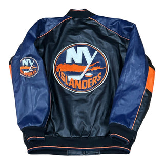 New York Islanders Leather Jacket Sz L