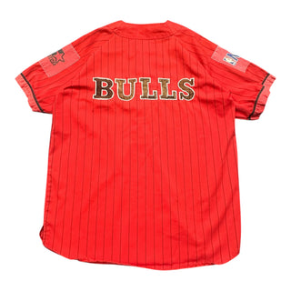 90s Bulls Pinstripe Baseball Jersey  size XL