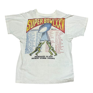 1991 Super Bowl Giants Bills Desert Storm Tshirt Sz S (nj)