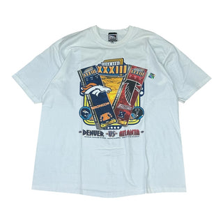 1999 Broncos vs. Falcons Super Bowl Tshirt size XL