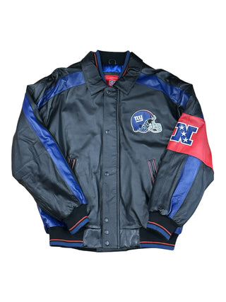 New York Giants  NFC Leather Jacket Sz L