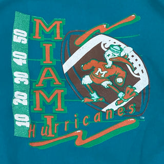 90s Miami Hurricanes Football Crewneck size Large