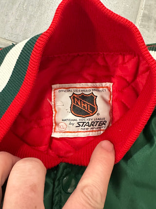 NJ Devils Green Starter Jacket size XL