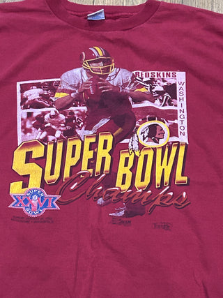 1992 Washington Redskins Super Bowl Champions Tshirt Sz XXL