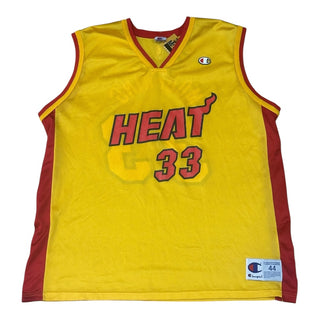 Heat Alonzo Mourning Yellow Jersey size 44/L