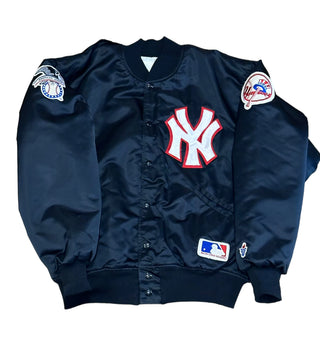 Yankees Black Satin Jacket size XL