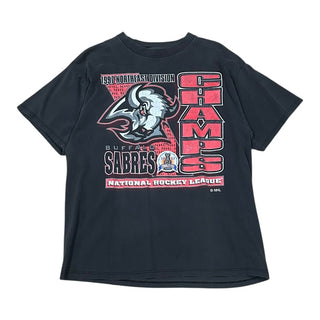 1997 Buffalo Sabres Northeast Division Championship Tshirt Sz L(330)