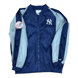 New York Yankees Stripe Sleeve Windbreaker Sz L