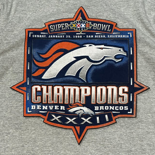 1998 Super Bowl Champions Denver Broncos Tshirt Sz L (82)
