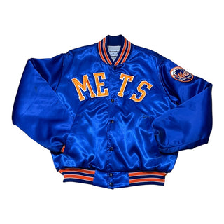 NY METS SATIN SWINGSTER JACKET SZ L