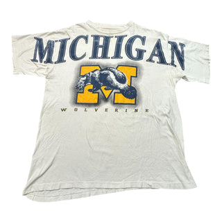90s Michigan Wolverines Spellout Tshirt size XL
