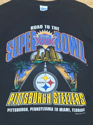 Pittsburgh Steelers Road to the Super Bowl Tshirt Sz L