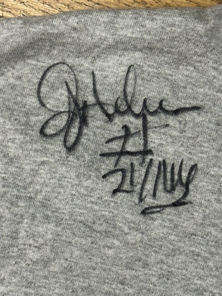 OJ Anderson Signed NY Giants Road Crew Tshirt size XL