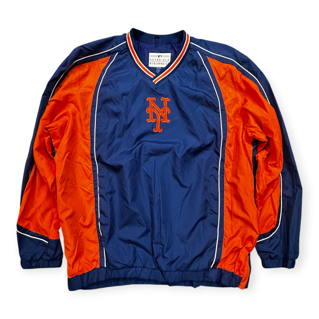 Mets Script Pullover Windbreaker Jacket – Mr. Throwback NYC