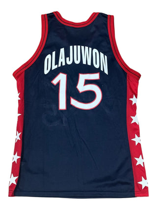 1996 USA Hakeem Olajuwon Jersey size L