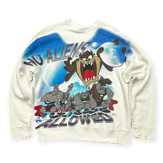 1996 No Aliens Allowed Space Jam Crewneck size L