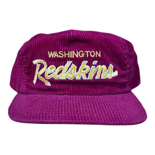 Washington Redskins Corduroy Double Line Script Strapback