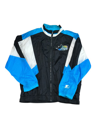 Tampa Bay Devil Rays Colorblock Windbreaker Jacket Sz L