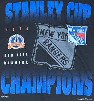 1994 Stanley Cup Champions New York Rangers Silhouette Tshirt Sz XL