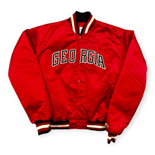 80s Georgia Bulldogs Satin Jacket size XL