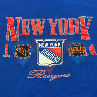 1992 NY Rangers Argyle Tshirt size L