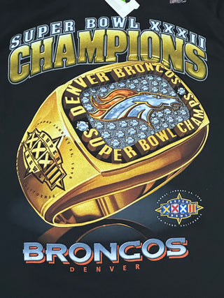 1998 Denver Broncos Super Bowl Ring Tshirt Sz M