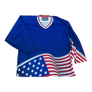 USA Blank Bauer Hockey Jersey size Large