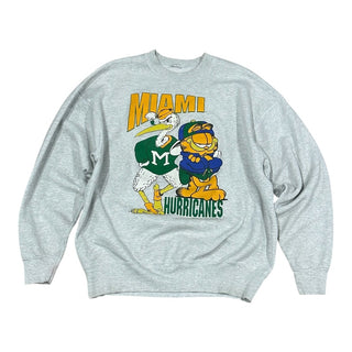 90s Miami Hurricanes Garfield Crewneck size XL