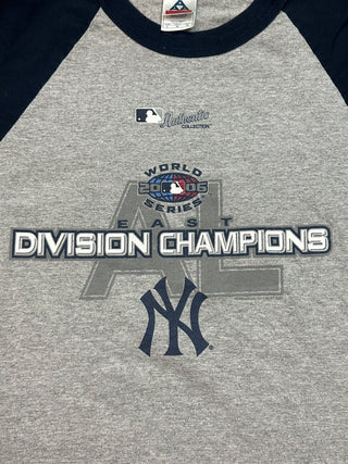 2006 Yankees Division Champs Three Quarter Sleeve Tshirt size L