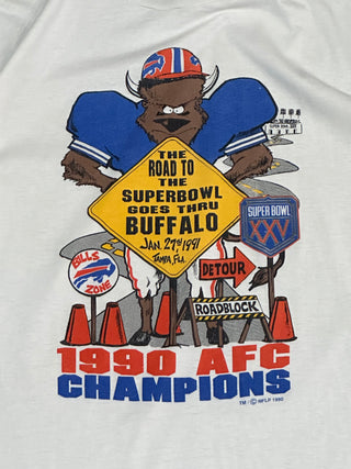 1990 Bills AFC Champions Tshirt size XL