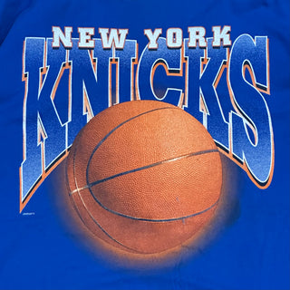90s Knicks Shoot Hoops Double Sided Tshirt size XL