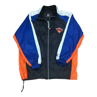 90s Knicks Trench Windbreaker Jacket size Large