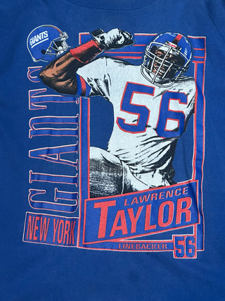 New York Giants Lawrence Taylor Trading card Tshirt Sz L (80)