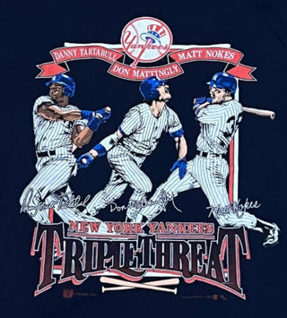 New York Yankees Triple Threat Tshirt Sz L