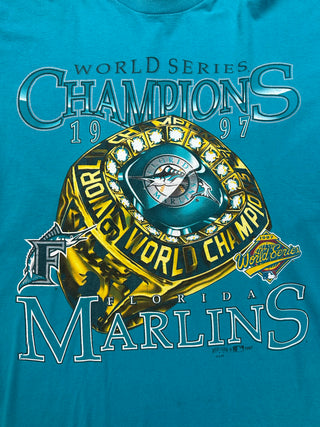1997 Florida Marlins Champions Tshirt size L