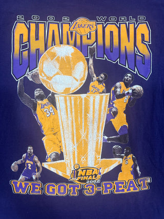 2002 Lakers Championship Tshirt XL