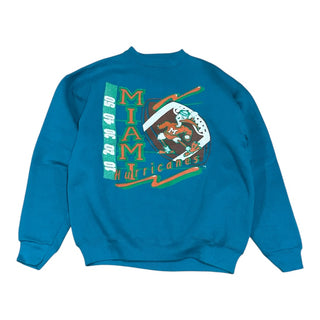 90s Miami Hurricanes Football Crewneck size Large