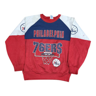 Philadelphia 76ers Colorblock Crewneck sz L (DP)