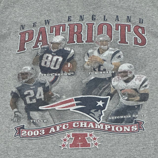 2003 Patriots AFC Champions Tshirt size XL