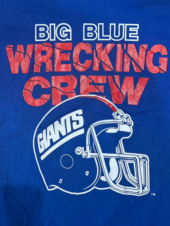 Big Blue Wrecking Crew Giants Tshirt size S/M