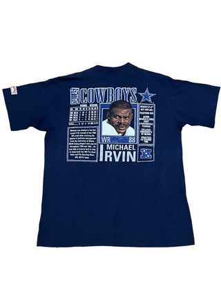 DALLAS COWBOYS MICHAEL IRVIN TRADING CARD TSHIRT SZ XL