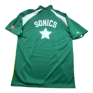 Hardwood Classic SuperSonics Half Zip Warm Up size 2X - 3X