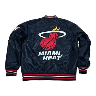 Y2k Miami Heat Satin Jacket Sz M