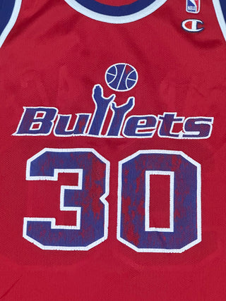 90s Bullets Rasheed Wallace Jersey size 44/L
