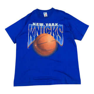 90s Knicks Shoot Hoops Double Sided Tshirt size XL