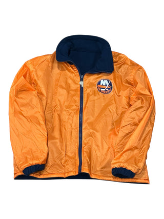 90s Islanders Reversible Fleece Jacket size Large