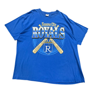 90s Kansas City Royals Cross Bats Tshirt size 2X