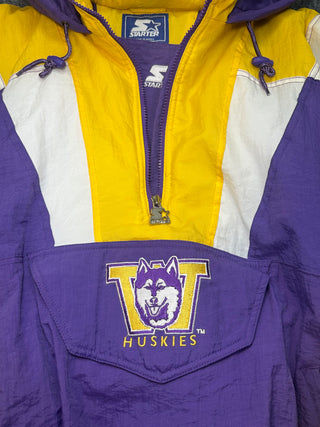 90s Washington Huskies Starter Pullover Jacket size XL