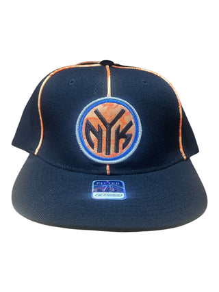 90s Knicks Subway Token Reflected Fitted Hat (Che1)