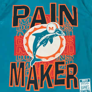 Miami Dolphins Pain Maker Tshirt Sz L